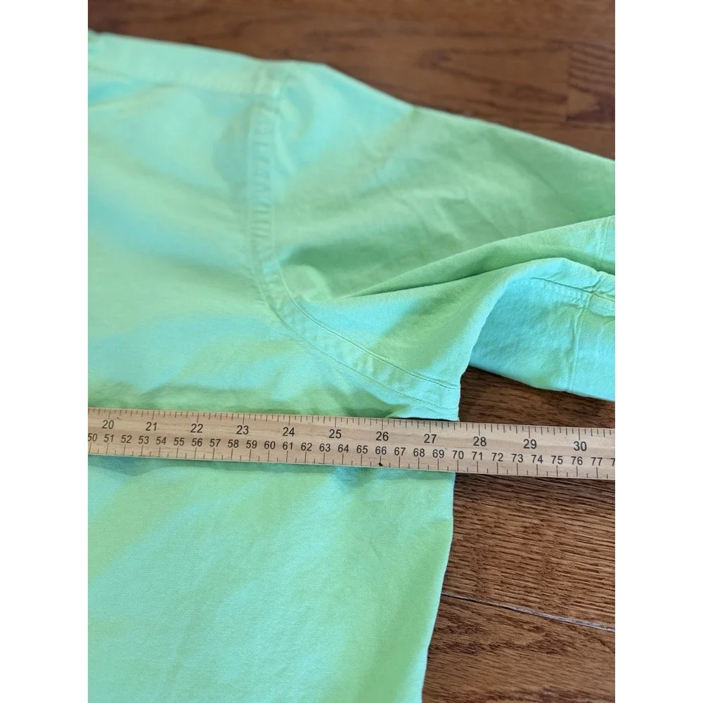 Ralph Lauren Mens XXL Lime Green Short Sleeve Oxford Button Down Pony Logo Shirt
